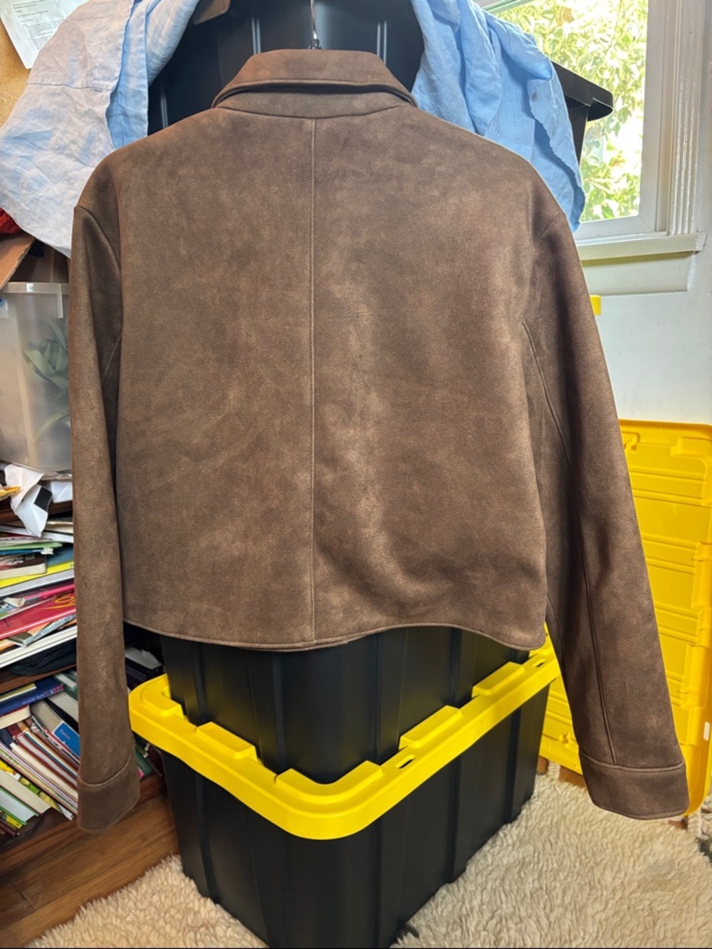 Zara Brown Button-Front Jacket - Picture 17 of 17